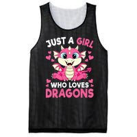 Just A Girl Who Loves Dragons Mesh Reversible Basketball Jersey Tank