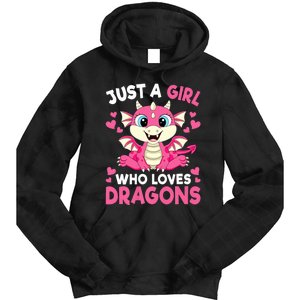 Just A Girl Who Loves Dragons Tie Dye Hoodie