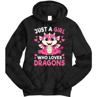 Just A Girl Who Loves Dragons Tie Dye Hoodie