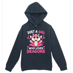 Just A Girl Who Loves Dragons Urban Pullover Hoodie