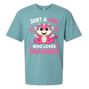 Just A Girl Who Loves Dragons Sueded Cloud Jersey T-Shirt