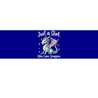 Just A Girl Who Loves Dragons Cute Dragon Pastel Color Bumper Sticker