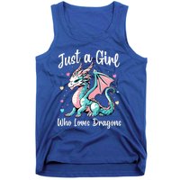 Just A Girl Who Loves Dragons Cute Dragon Pastel Color Tank Top