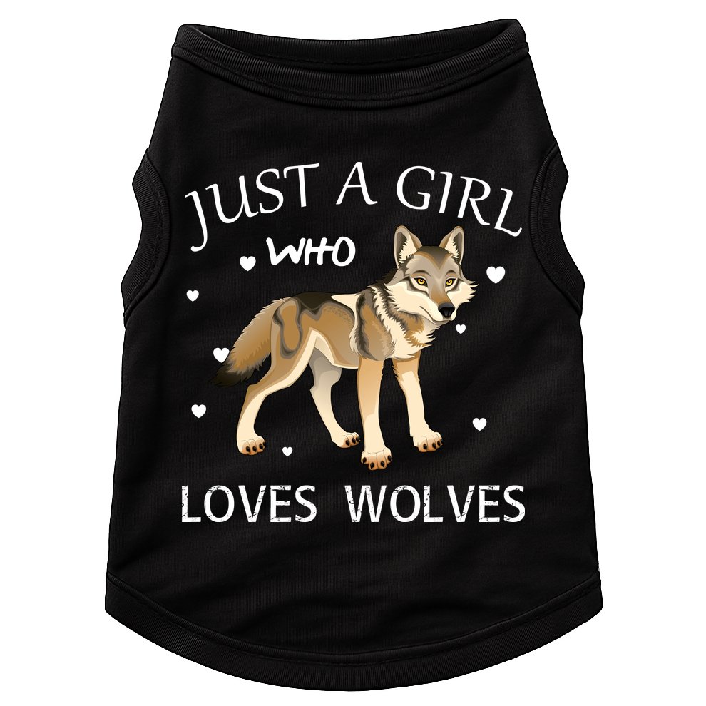 Just A Girl Who Loves Wolves Doggie Tank