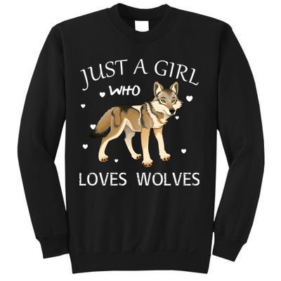 Just A Girl Who Loves Wolves Sweatshirt