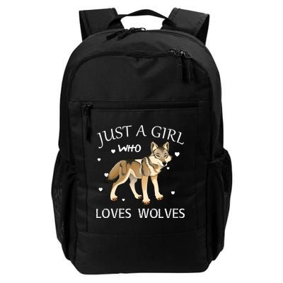 Just A Girl Who Loves Wolves Backpack