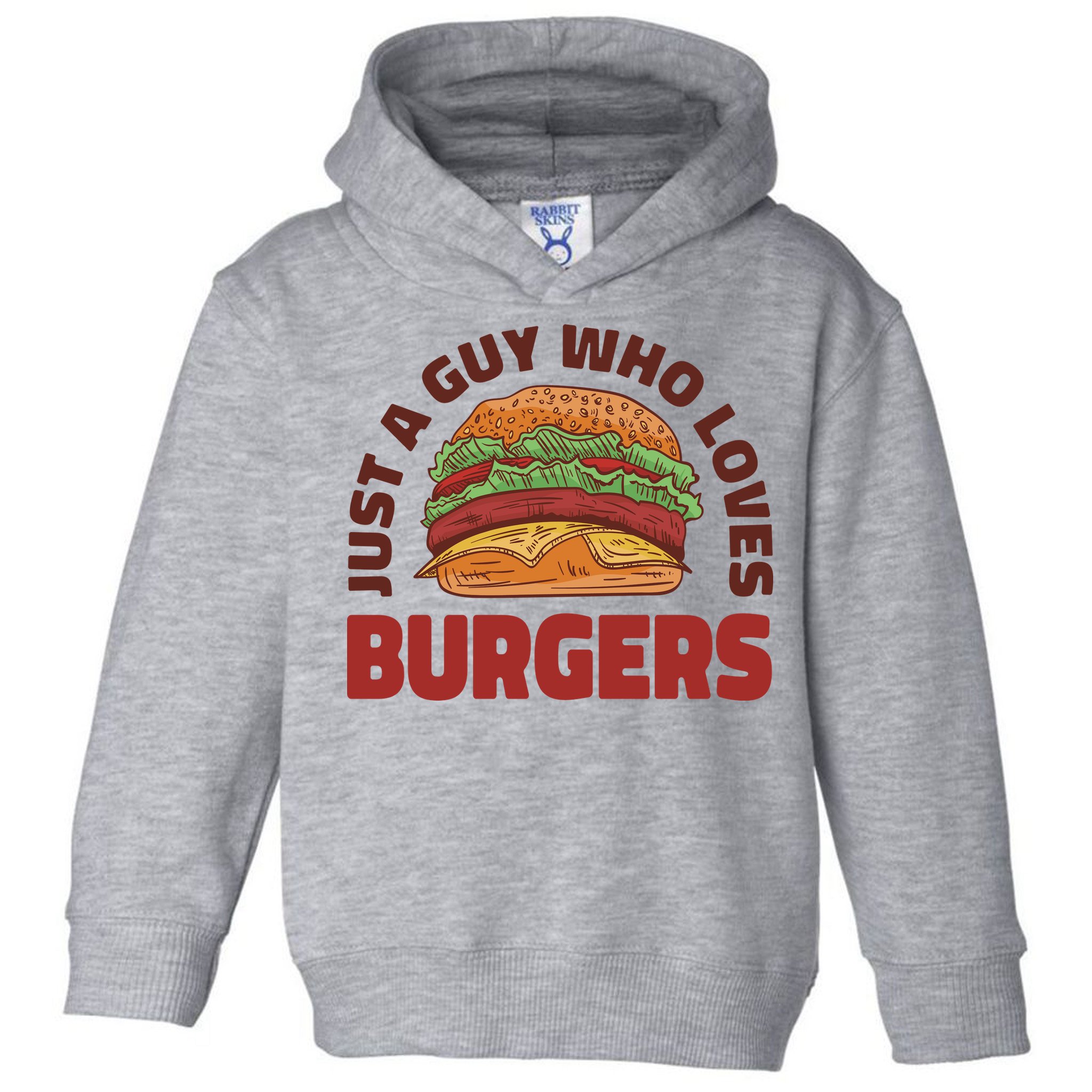 Just A Guy Who Loves Burgers Toddler Hoodie