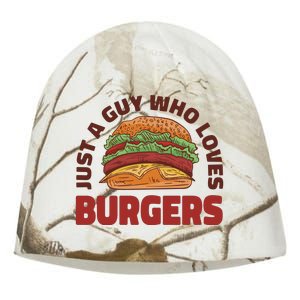 Just A Guy Who Loves Burgers Kati - Camo Knit Beanie