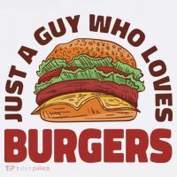 Just A Guy Who Loves Burgers Flatbill Hat