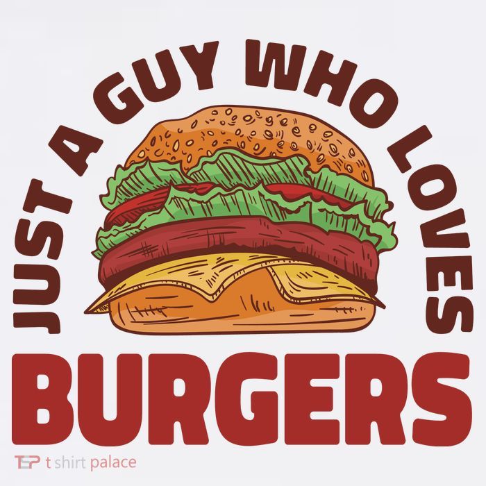 Just A Guy Who Loves Burgers Flatbill Hat