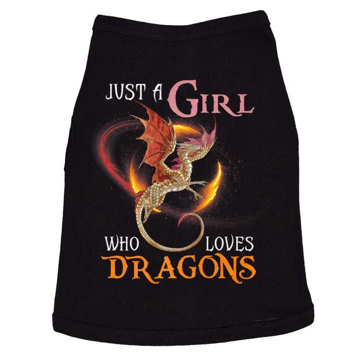 Just A Girl Who Loves Dragons Doggie Tank