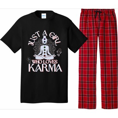 Just A Girl Who Loves Karma Peace Divine Feminine Novelties Pajama Set