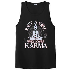 Just A Girl Who Loves Karma Peace Divine Feminine Novelties PosiCharge Competitor Tank