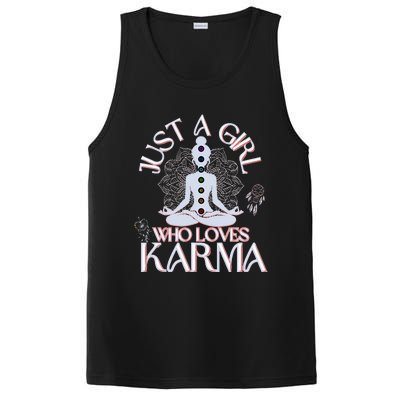 Just A Girl Who Loves Karma Peace Divine Feminine Novelties PosiCharge Competitor Tank