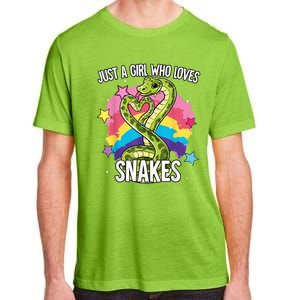 Just A Girl Who Loves Snakes Snake Adult ChromaSoft Performance T-Shirt