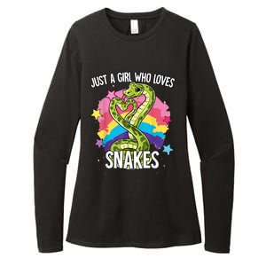 Just A Girl Who Loves Snakes Snake Womens CVC Long Sleeve Shirt