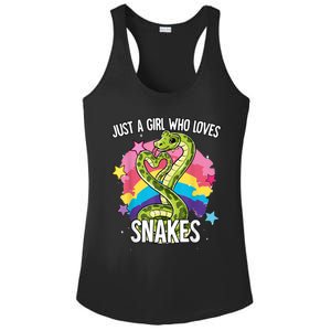 Just A Girl Who Loves Snakes Snake Ladies PosiCharge Competitor Racerback Tank