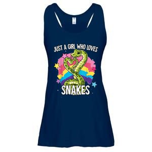 Just A Girl Who Loves Snakes Snake Ladies Essential Flowy Tank