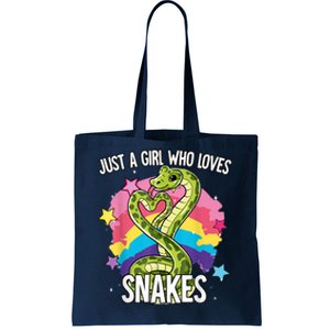 Just A Girl Who Loves Snakes Snake Tote Bag