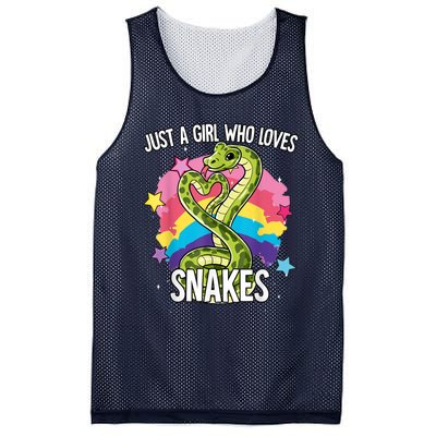 Just A Girl Who Loves Snakes Snake Mesh Reversible Basketball Jersey Tank