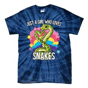 Just A Girl Who Loves Snakes Snake Tie-Dye T-Shirt