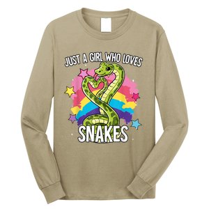 Just A Girl Who Loves Snakes Snake Long Sleeve Shirt