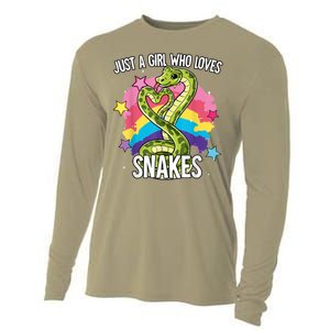 Just A Girl Who Loves Snakes Snake Cooling Performance Long Sleeve Crew