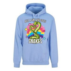 Just A Girl Who Loves Snakes Snake Unisex Surf Hoodie