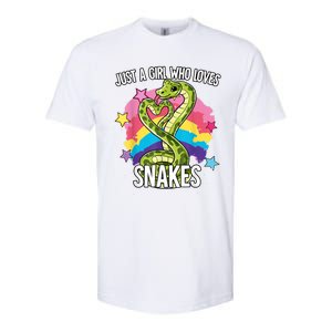 Just A Girl Who Loves Snakes Snake Softstyle CVC T-Shirt