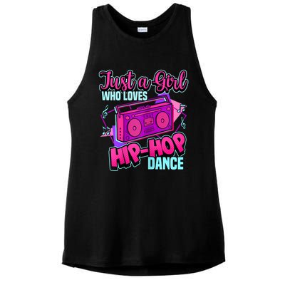 Just A Girl Who Loves Hiphop Dance Breakdance Dancing Ladies PosiCharge Tri-Blend Wicking Tank