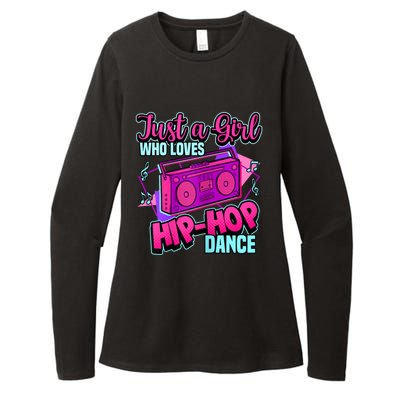 Just A Girl Who Loves Hiphop Dance Breakdance Dancing Womens CVC Long Sleeve Shirt