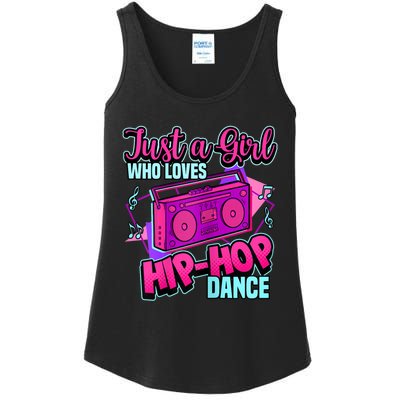 Just A Girl Who Loves Hiphop Dance Breakdance Dancing Ladies Essential Tank