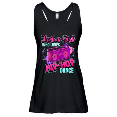 Just A Girl Who Loves Hiphop Dance Breakdance Dancing Ladies Essential Flowy Tank