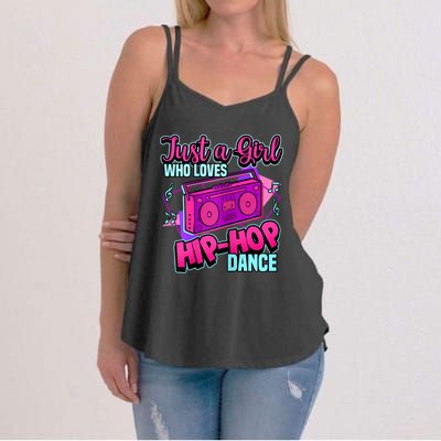 Just A Girl Who Loves Hiphop Dance Breakdance Dancing Women's Strappy Tank