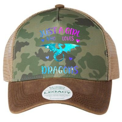 Just A Girl Who Loves Dragons  Legacy Tie Dye Trucker Hat