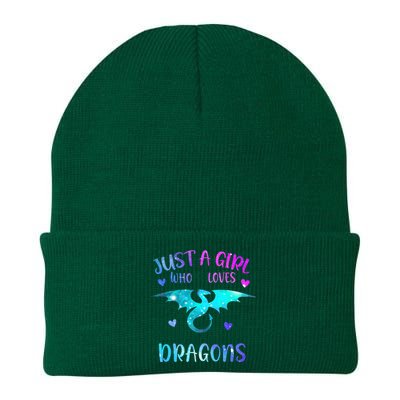 Just A Girl Who Loves Dragons  Knit Cap Winter Beanie