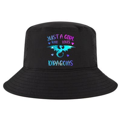 Just A Girl Who Loves Dragons  Cool Comfort Performance Bucket Hat