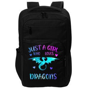 Just A Girl Who Loves Dragons  Impact Tech Backpack