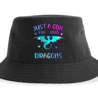 Just A Girl Who Loves Dragons  Sustainable Bucket Hat