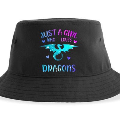 Just A Girl Who Loves Dragons  Sustainable Bucket Hat