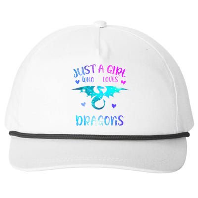 Just A Girl Who Loves Dragons  Snapback Five-Panel Rope Hat