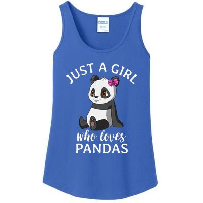 Just A Girl Who Loves Pandas Cute Panda Ladies Essential Tank