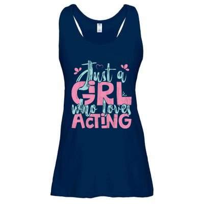 Just A Girl Who Loves Acting Gift Ladies Essential Flowy Tank