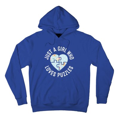 Just A Girl Who Loves Puzzles Jigsaw Puzzle Hoodie