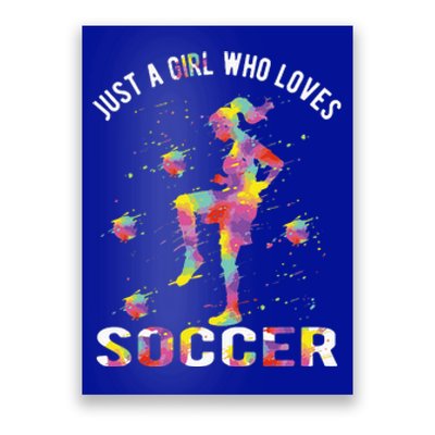 Just A Girl Who Loves Soccer Poster