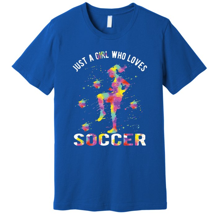 Just A Girl Who Loves Soccer Premium T-Shirt