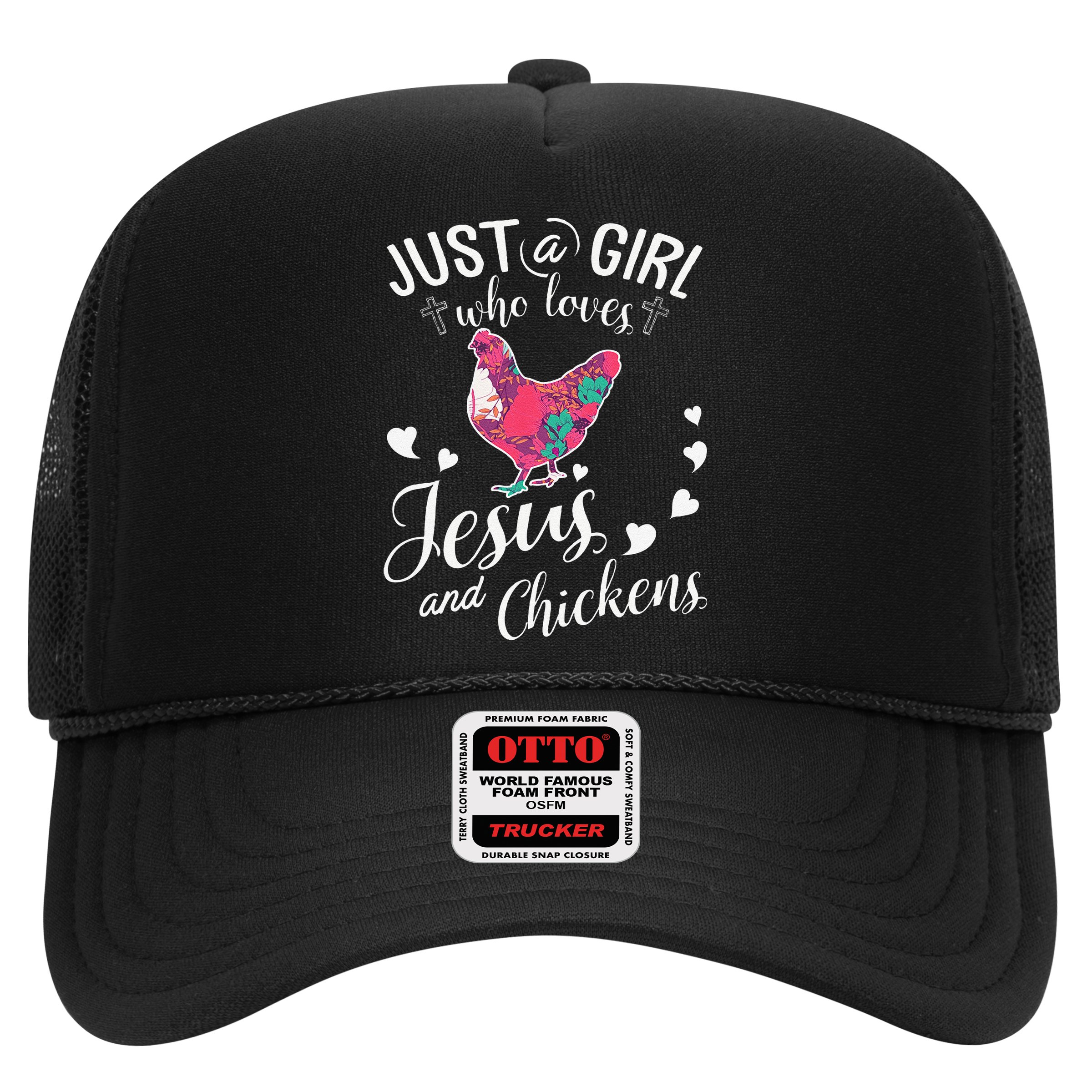 Just A Girl Who Loves Jesus And Chickens Farmer Lover Hat