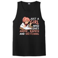 Just A Girl Who Loves Anime Ra And Sketching Japan Anime PosiCharge Competitor Tank