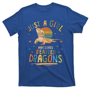 Just A Girl Who Loves Bearded Dragons Gift T-Shirt