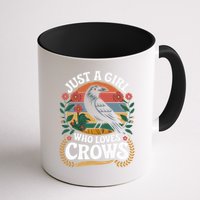 Just A Girl Who Loves Crows Quote Crow And Raven Lovers Mug